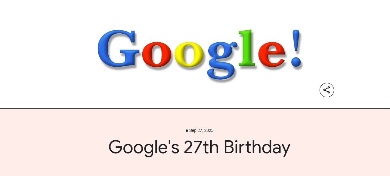 Google 27th birthday